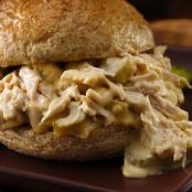 Slow Cooker Cheesy Turkey Sandwiches
