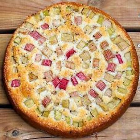 Rabarberkaka med kardemumma