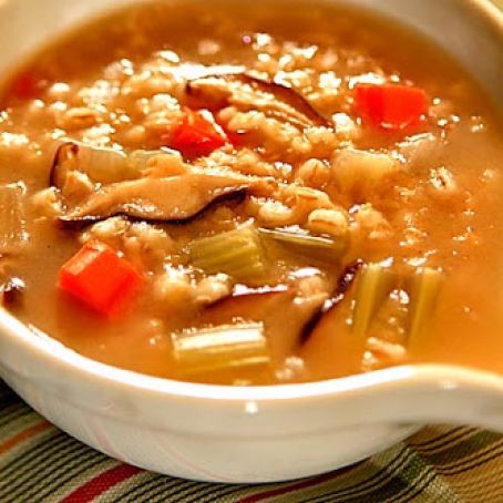 Junior's Mushroom barley Soup