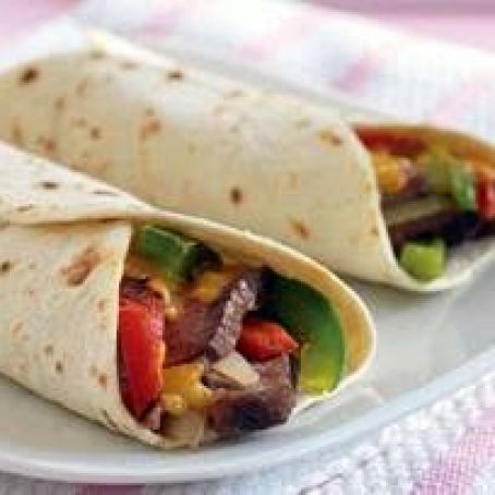 BBQ Grilled Steak Wraps