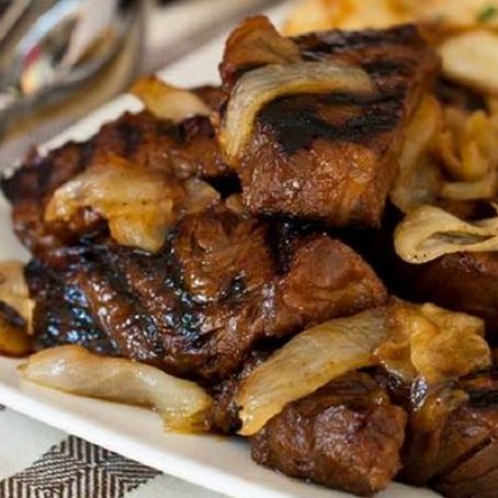 Steak Tips with Caramelized Onions