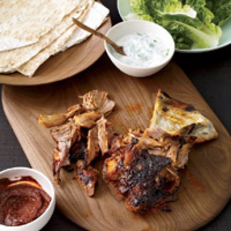 Slow Roasted Lamb Shoulder with Harissa