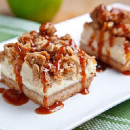 Caramel Apple Cheesecake Bars