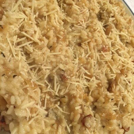 Risotto with Caramelized-Onion and Bacon