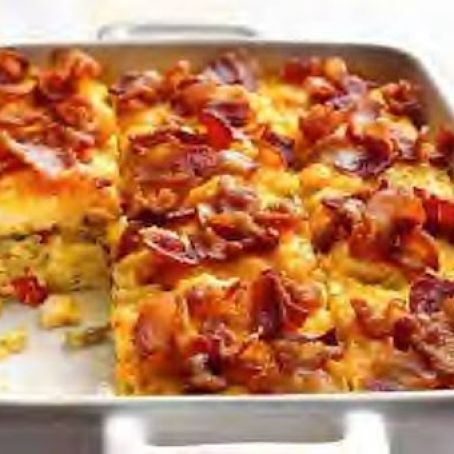 Bacon, Egg and Hash Brown Stacks