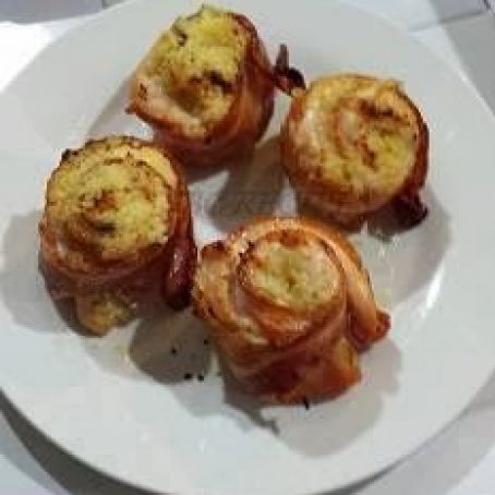 Chicken, Cheese and Bacon Rollups