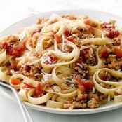Fettuccine With Quick Ragu