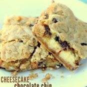 Cheesecake Chocolate Chip Cookie Bars