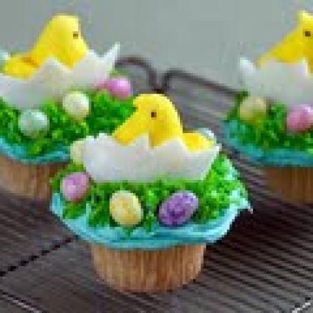 Chick and Egg Cupcakes