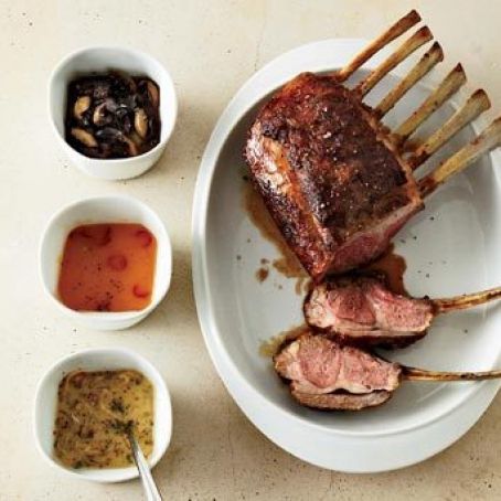 Lamb-Rack of with Mustard-Shallot Sauce