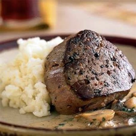 Beef Tenderloin with Mushroom Gravy