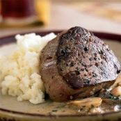 Beef Tenderloin with Mushroom Gravy
