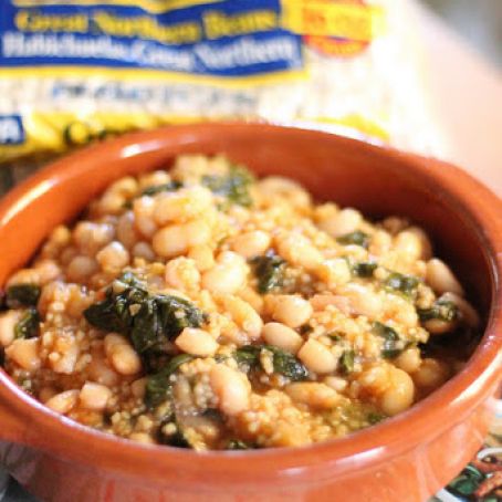 White Bean Soup with Spinach and Leeks