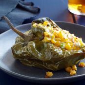 Stuffed Poblanos With Roasted Corn