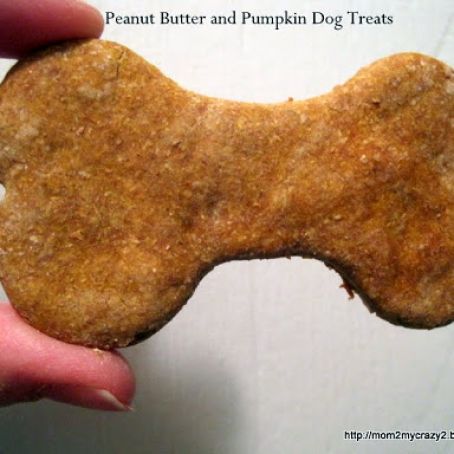 Peanut Butter and Pumpkin Dog Treats