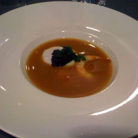 SOPA DE LANGOSTINOS A LA MADEIRA