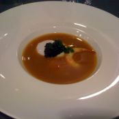SOPA DE LANGOSTINOS A LA MADEIRA