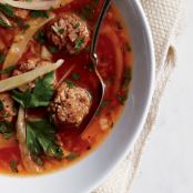 BEEF-Hearty Meatball and Fennel Soup