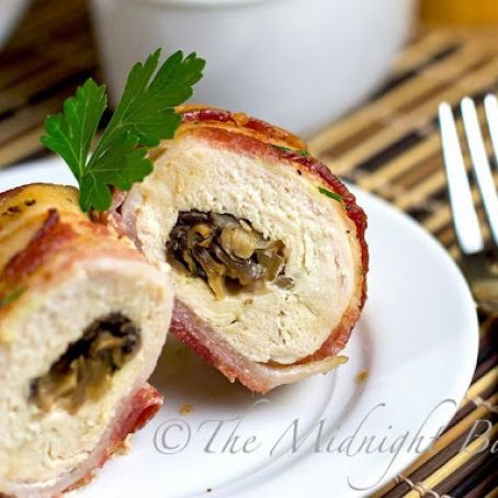 Breasts  - Bacon Wrapped Cheese & Mushroom Stuffed