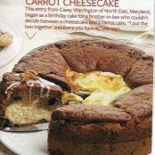 CARROT CHEESECAKE