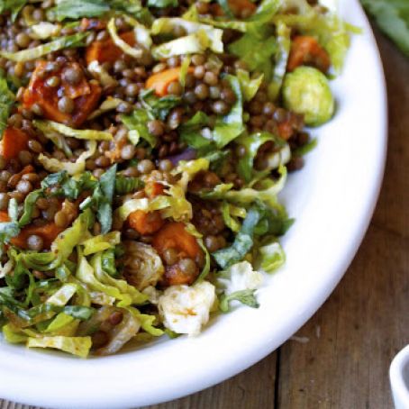 LENTIL, FRENCH  & VEGETABLE SALAD and Balsamic Soy Vinaigrette