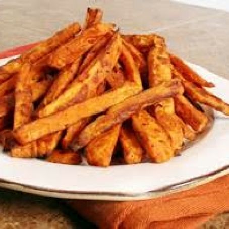Sweet Potato Fries with Basil Salt and Garlic Mayonnaise