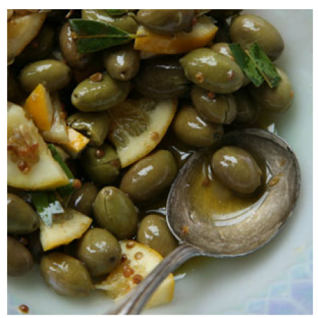 Lemon and Coriander Marinated Olives