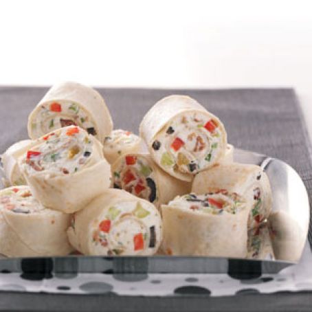 Veggie Ranch Tortilla Pinwheels Recipe