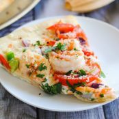 Shrimp Primavera Pizza