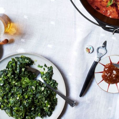 Spicy Sautéed Spinach