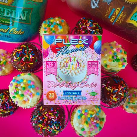 Protein Birthday Cupcakes