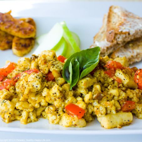 Saffron Scented Tofu Scramble