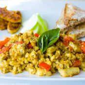 Saffron Scented Tofu Scramble