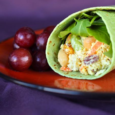Chicken Salad Curry Wraps
