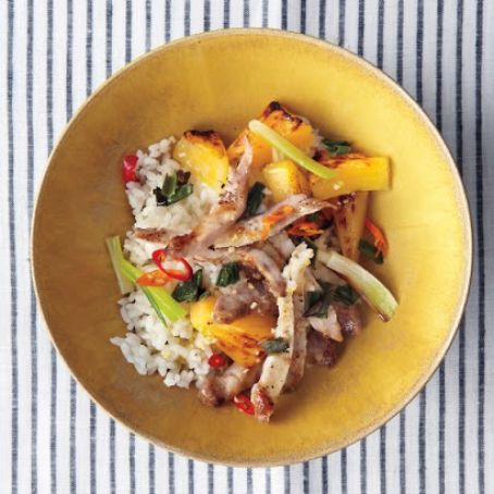 Broiled Spicy Pork and Pineapple