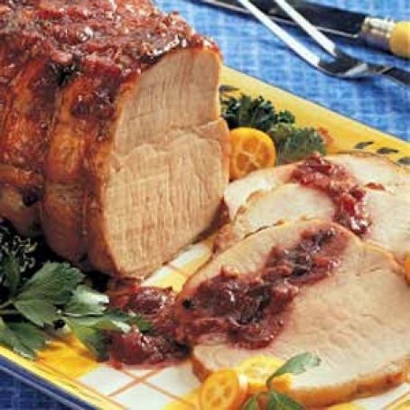 Fruit-Pecan Pork Roast