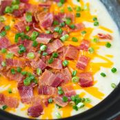 Slow Cooker Loaded Potato Soup