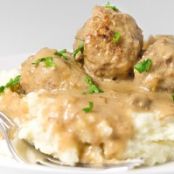Salisbury Meatballs with Mushroom Sauce