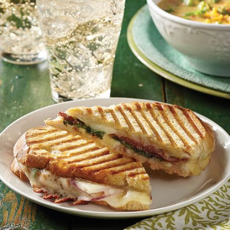 Provolone Panini with Prosciutto