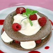 White Chocolate Mousse in Chocolate Meringues