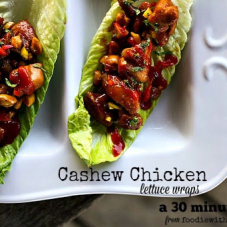 Cashew Chicken Lettuce Wraps