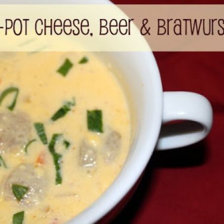 Crock-Pot Cheese, Beer & Bratwurst Soup
