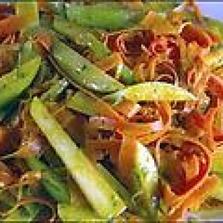 Shaved Carrot and Pear Salad with Curry Vinaigrette