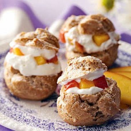 Spiced Peach Puffs