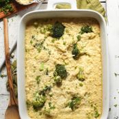 Cheezy Cauliflower Broccoli Bake