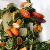 SWISS CHARD w/RAISINS & ALMONDS