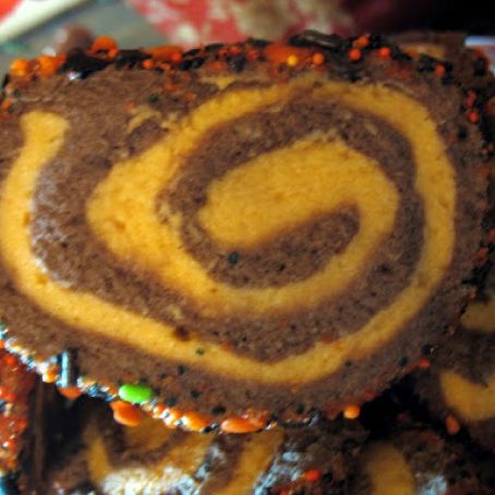 Halloween Spiral Cookies