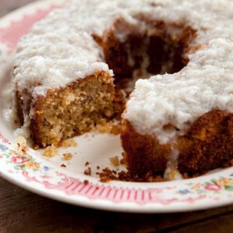 Grandma Yearwood's Coconut Cake with Coconut Lemon Glaze*