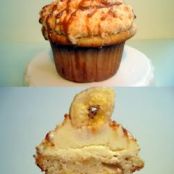 Banana Cream Pie Baked Inside a Banana Cupcake