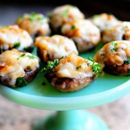 French Onion Stuffed Mushrooms